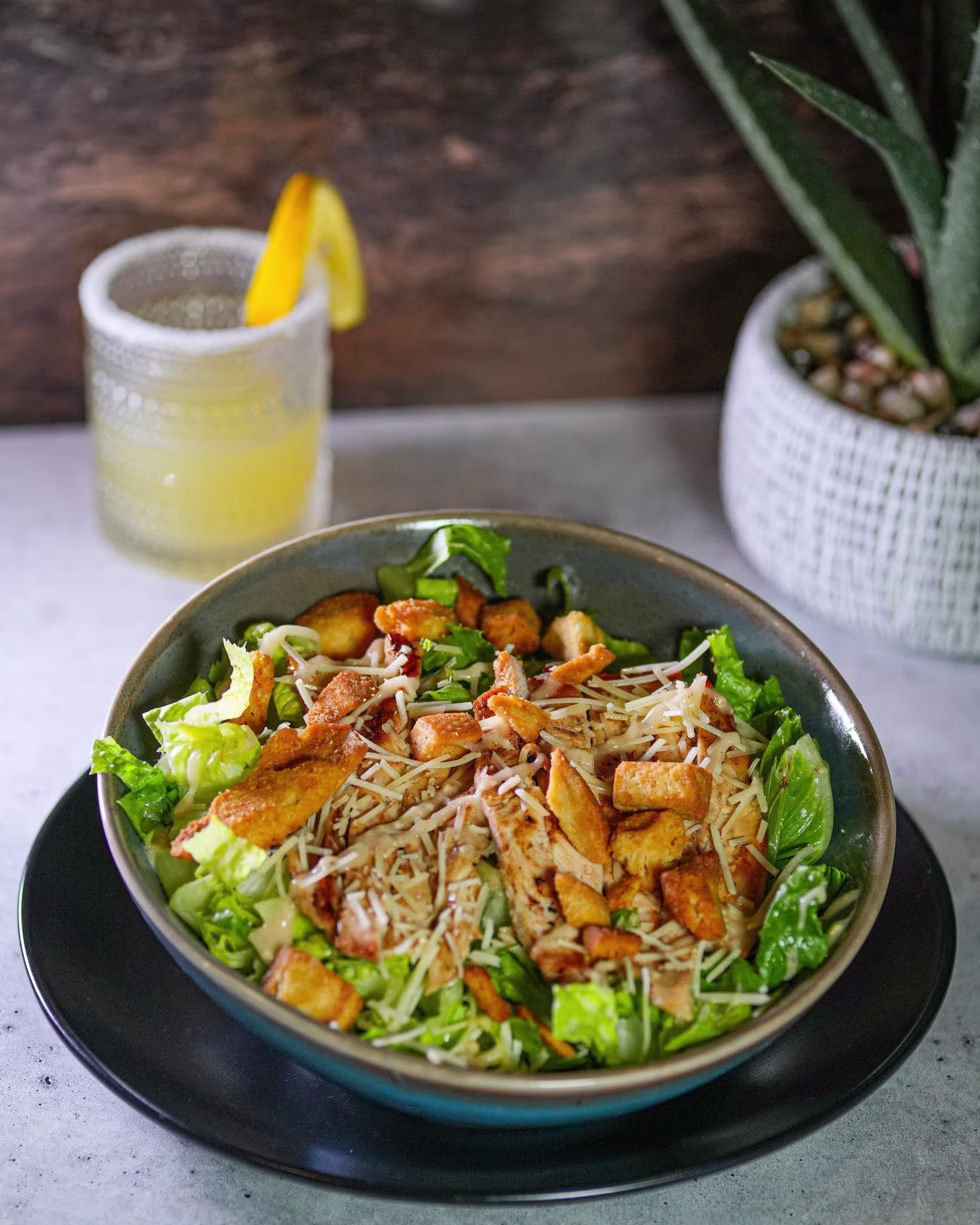 chicken caesar salad lunch menu